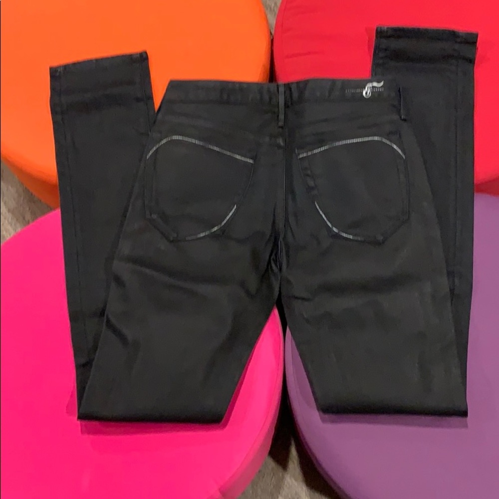 black coated EARNEST SEWN Harlan skinny jeans 27